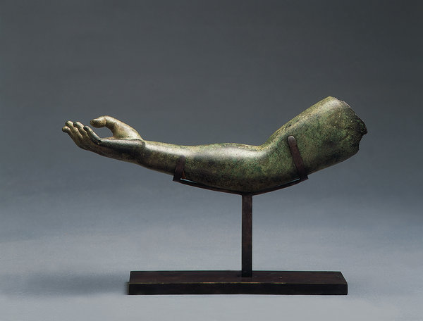 An Ancient Roman Bronze Fragment of an Arm
